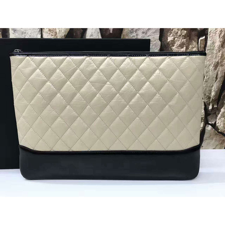 2017 Chanel Gabrielle Clutch Original Calfskin Leather A84288