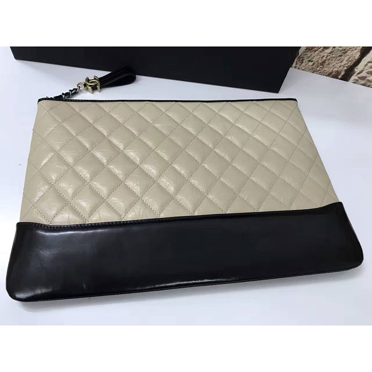 2017 Chanel Gabrielle Clutch Original Calfskin Leather A84288