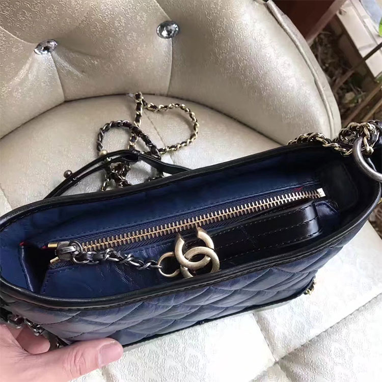 2017 Chanel Gabrielle small hobo bag Original leather A91810