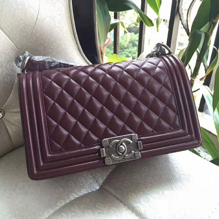 2017 Chanel LeBoy Flap Shoulder Bag Original Sheepskin leather A67086