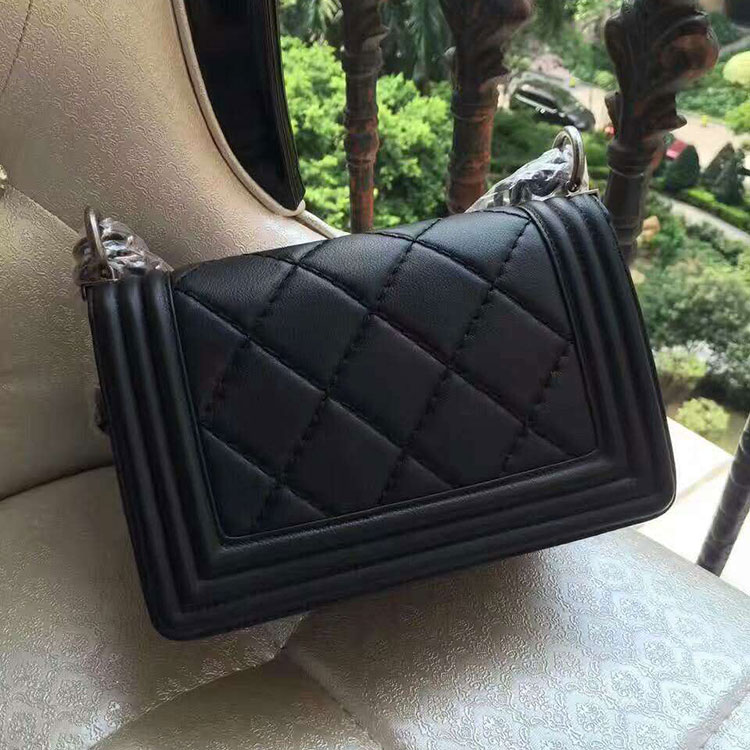 2017 Chanel LeBoy Flap Shoulder Bag Original leather A67085 Black