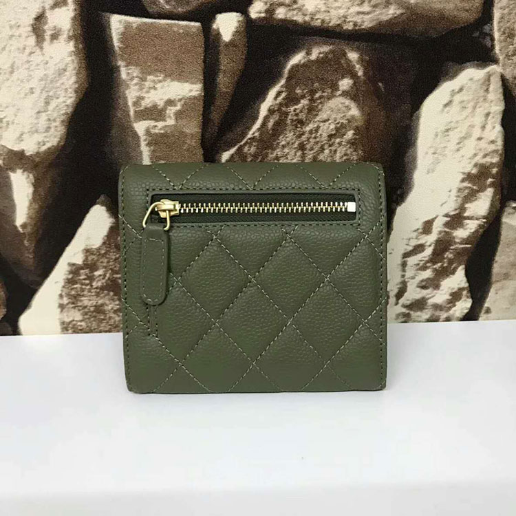 2017 Chanel Matelasse Tri-Fold Wallet Original Calfskin Leather A82288