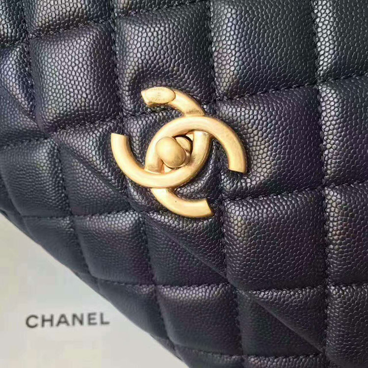 2017 Chanel Original Leather grained shoulder Tote bag A92990