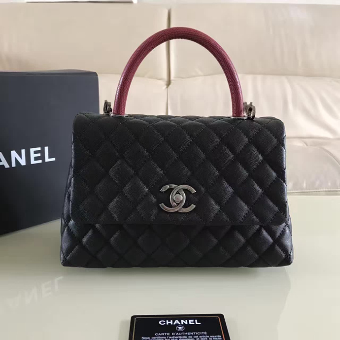 2017 Chanel Original Leather grained shoulder Tote bag A95168