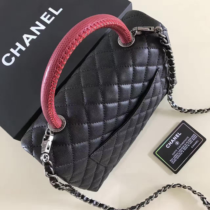 2017 Chanel Original Leather grained shoulder Tote bag A95168