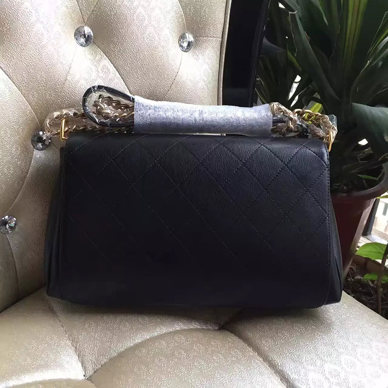 2017 Chanel shoulder Bag Original Leather A93579 Black