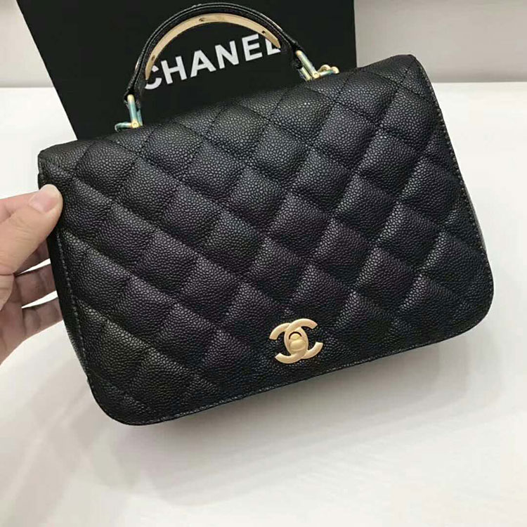 2017 Chanel shoulder Tote bag Original Leather A92720