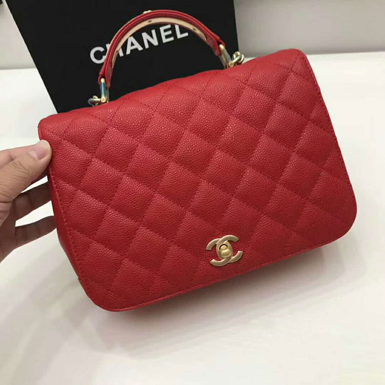 2017 Chanel shoulder Tote bag Original Leather A92720