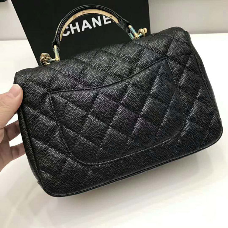 2017 Chanel shoulder Tote bag Original Leather A92720