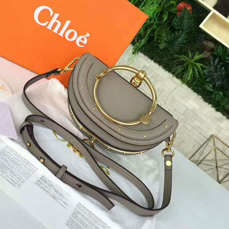 2017 Chloe Small Nile bracelet bag in original calfskin leather