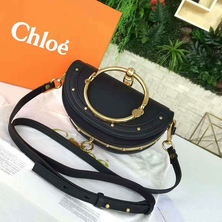 2017 Chloe Small Nile bracelet bag in original calfskin leather