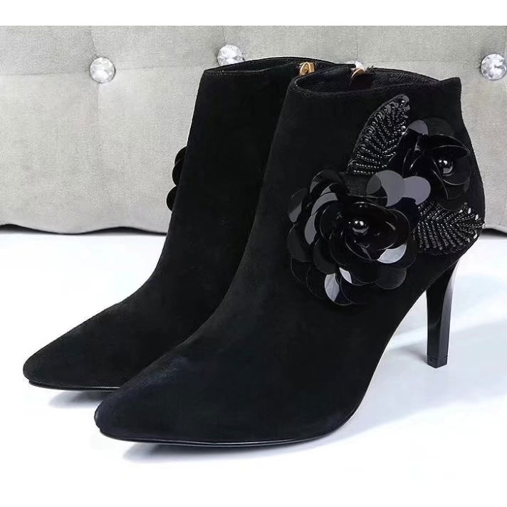 2017 Dior women Boot in velvet Heel 8cm