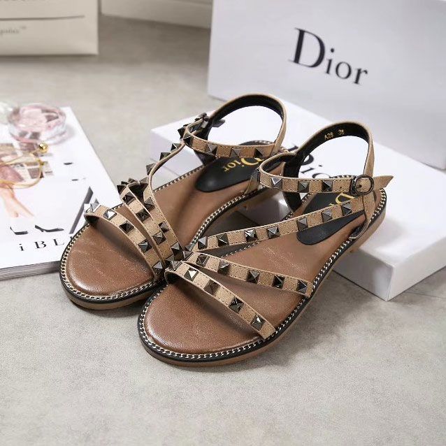 2017 Dior women Sandals with rivet