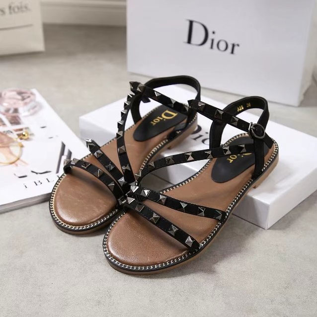 2017 Dior women Sandals with rivet