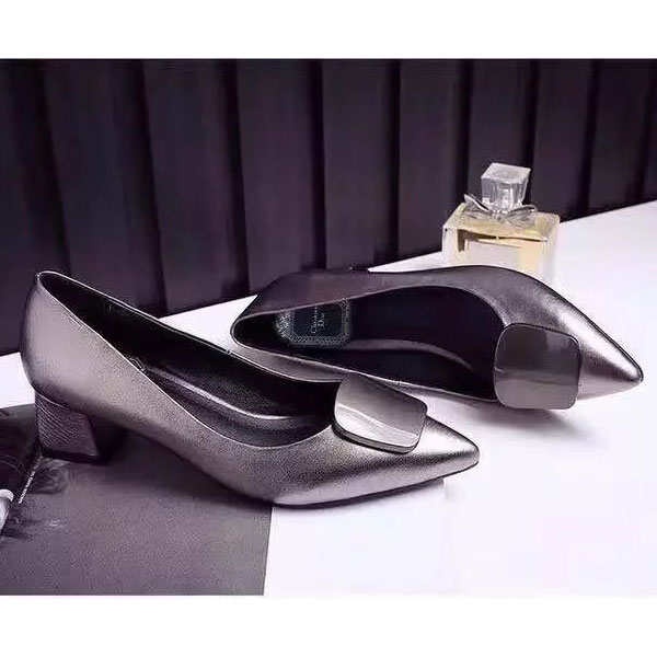 2017 Dior women shoes in Calfskin leather