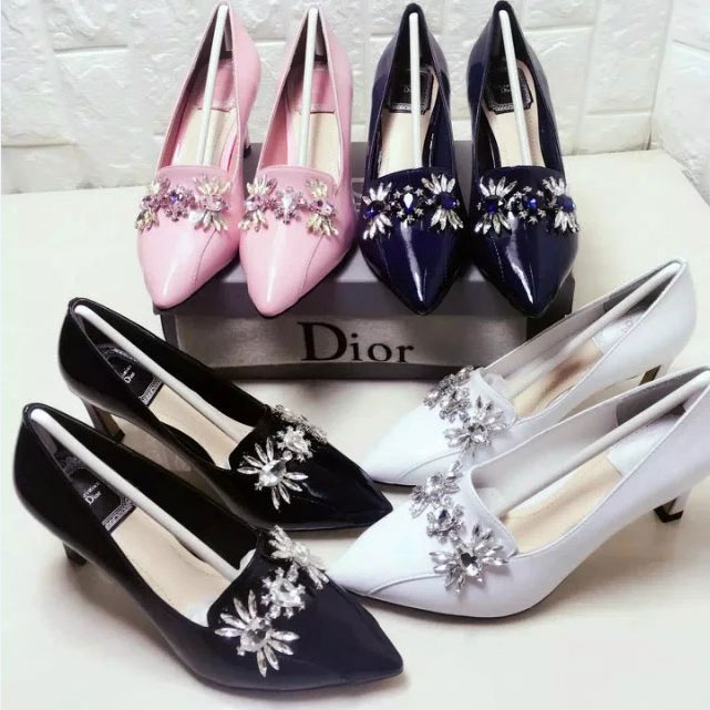 2017 Dior women shoes in Patent leather