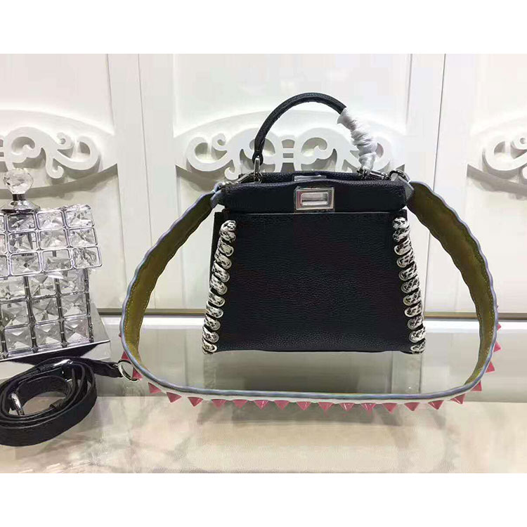 2017 Fendi MINI PEEKABOO handbag in Original calfskin leather 2447
