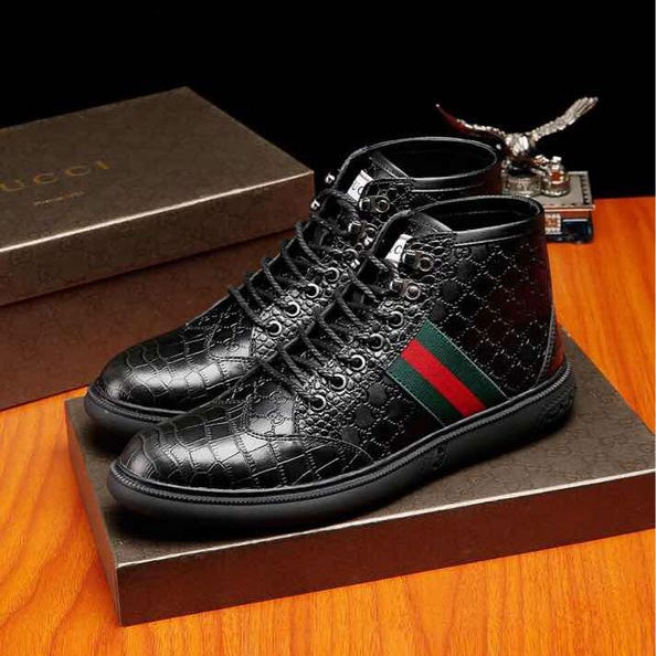 2017 Gucci men Short Boots in Calfskin leather