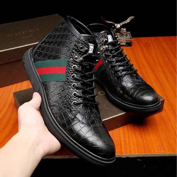 2017 Gucci men Short Boots in Calfskin leather