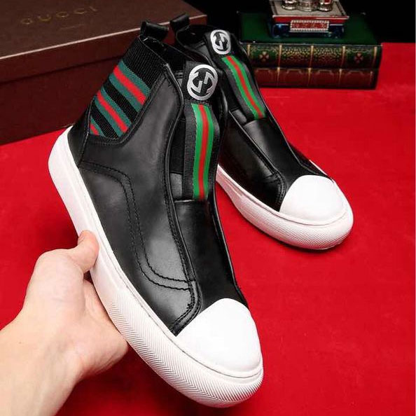 2017 Gucci men Short Boots in Calfskin leather