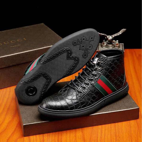 2017 Gucci men Short Boots in Calfskin leather