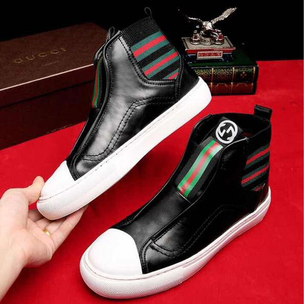 2017 Gucci men Short Boots in Calfskin leather