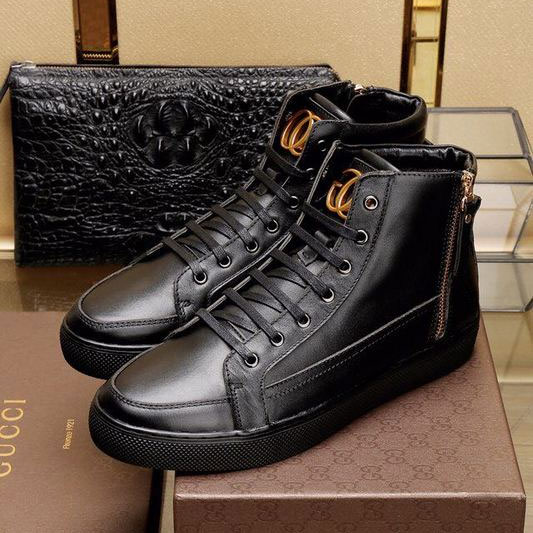 2017 Gucci men Sneakers shoes in Calfskin leather