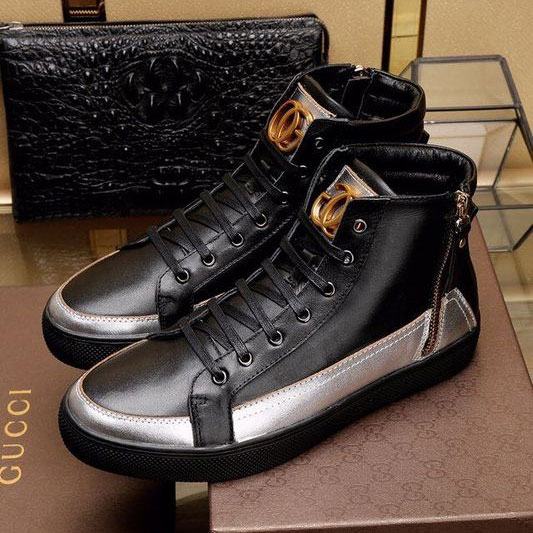 2017 Gucci men Sneakers shoes in Calfskin leather