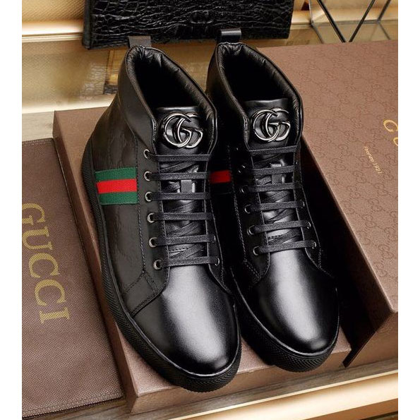 2017 Gucci men Sneakers shoes in Calfskin leather