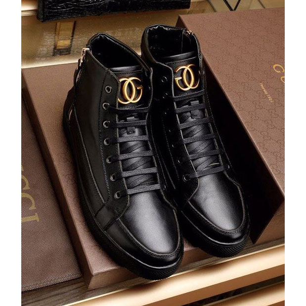 2017 Gucci men Sneakers shoes in Calfskin leather