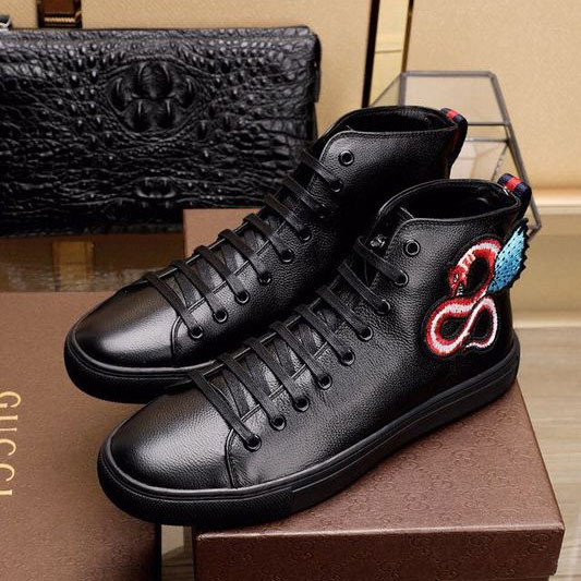 2017 Gucci men Sneakers shoes in Calfskin leather inside Lambskin leather