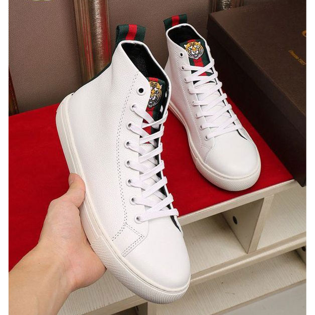 2017 Gucci men Sneakers shoes in Calfskin leather inside Lambskin leather