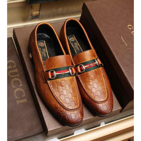 2017 Gucci men shoes in Calfskin leather inside Lambskin leather