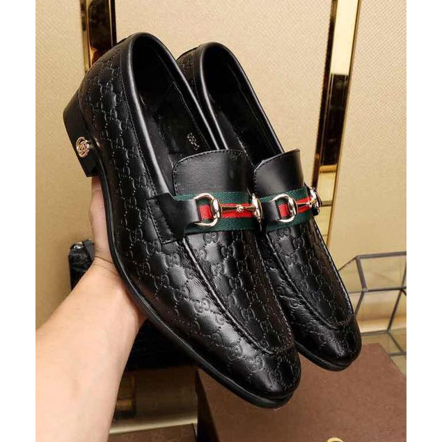 2017 Gucci men shoes in Calfskin leather inside Lambskin leather