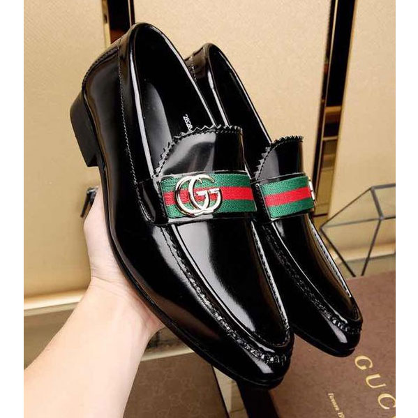 2017 Gucci men shoes in Calfskin leather inside Lambskin leather