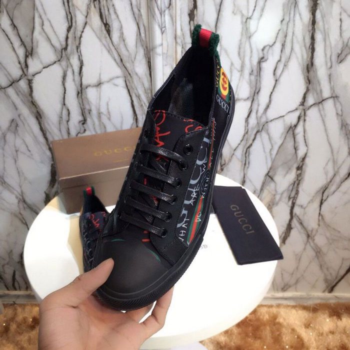 2017 Gucci men shoes inside Lambskin leather