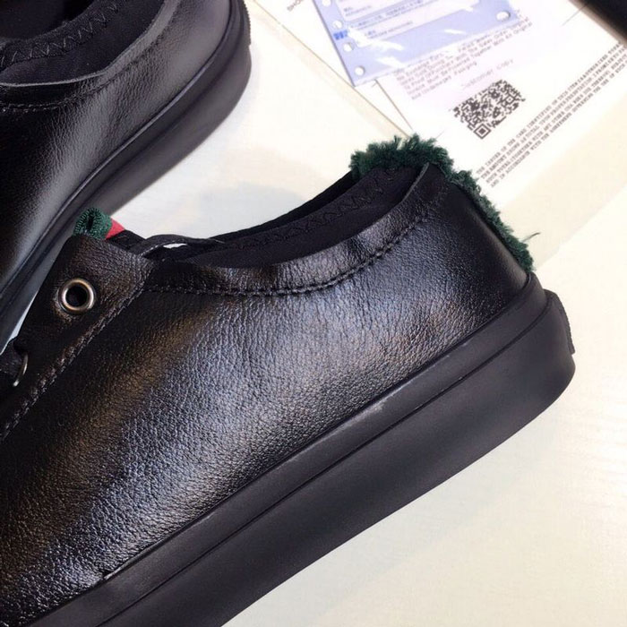 2017 Gucci men shoes inside Lambskin leather