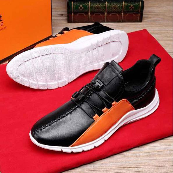 2017 Hermes men shoes in Calfskin leather