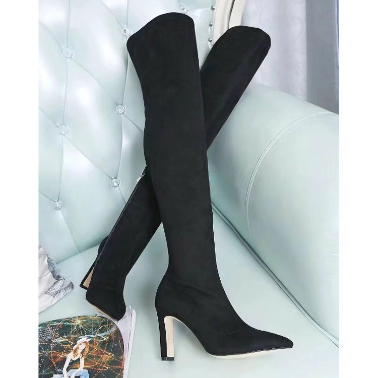 2017 Jimmy Choo women Boot in velvet 8.5cm heel