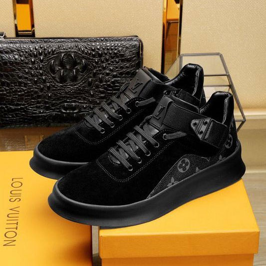 2017 Louis Vuitton men Sneakers shoes in Nubuck Leather inside Lambskin leather