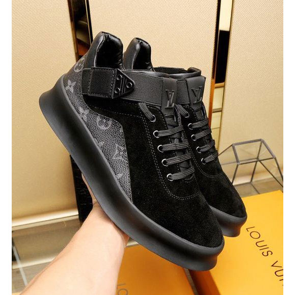 2017 Louis Vuitton men Sneakers shoes in Nubuck Leather inside Lambskin leather