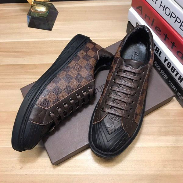 2017 Louis Vuitton men Sneakers shoes inside Lambskin leather