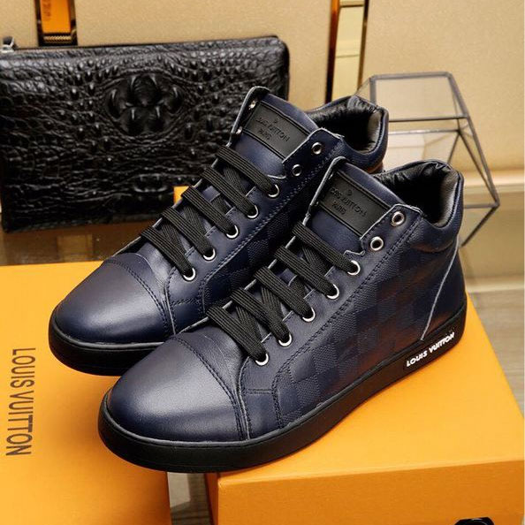 2017 Louis Vuitton men Sneakers shoes inside Lambskin leather