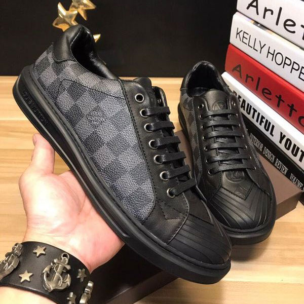 2017 Louis Vuitton men Sneakers shoes inside Lambskin leather