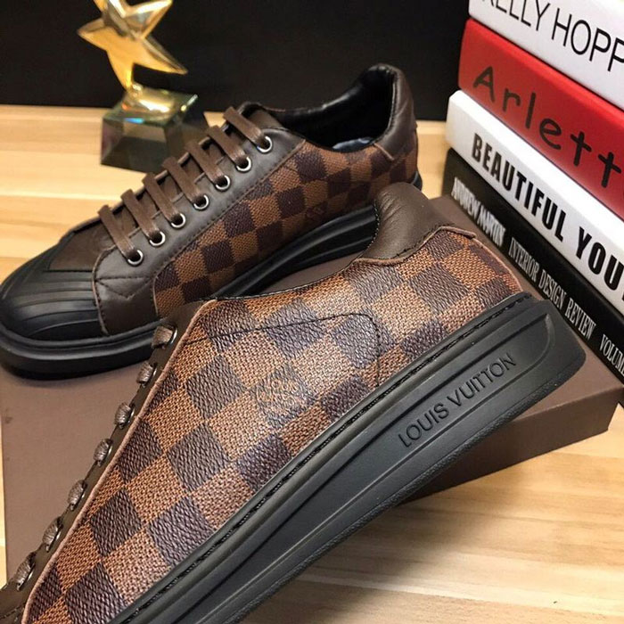 2017 Louis Vuitton men Sneakers shoes inside Lambskin leather