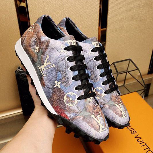 2017 Louis Vuitton men Sneakers shoes inside Lambskin leather