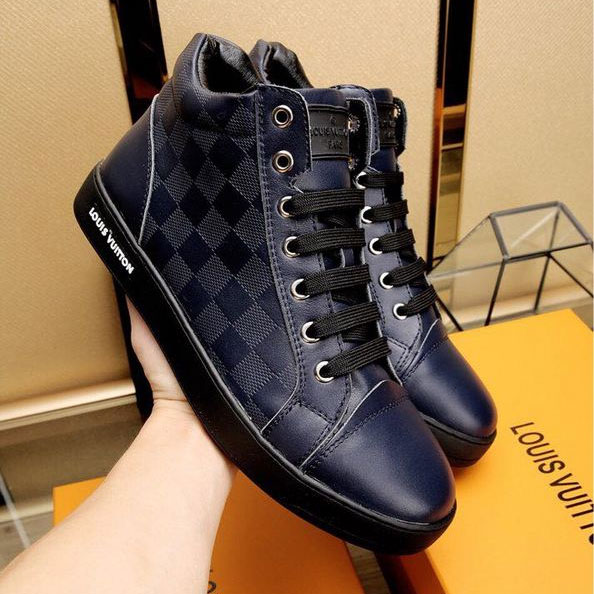 2017 Louis Vuitton men Sneakers shoes inside Lambskin leather