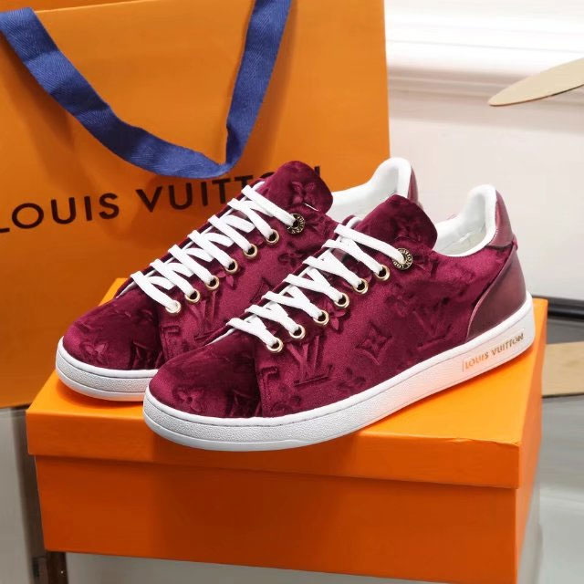 2017 Louis vitton women FRONTROW SNEAKER in Velvet