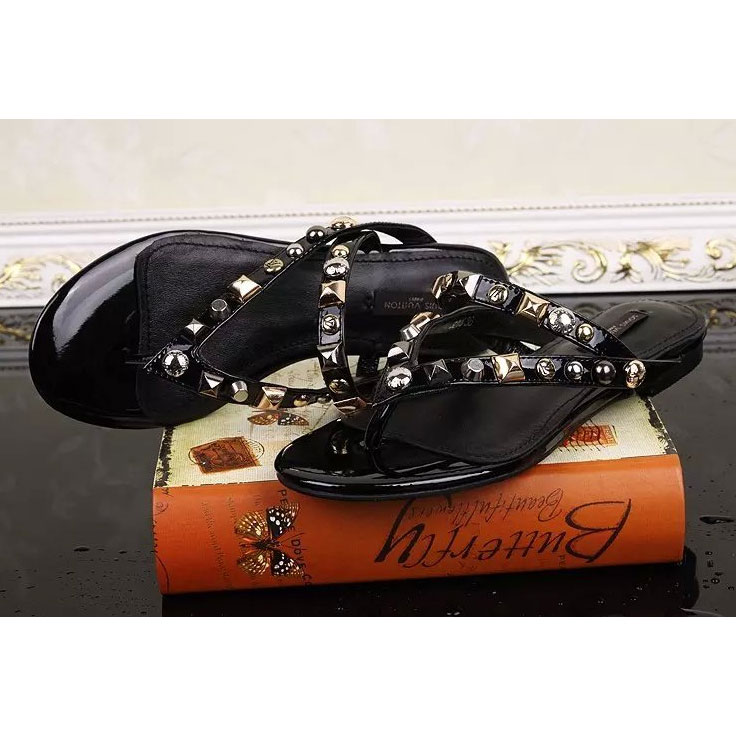 2017 Louis vitton women Slippers in Patent leather