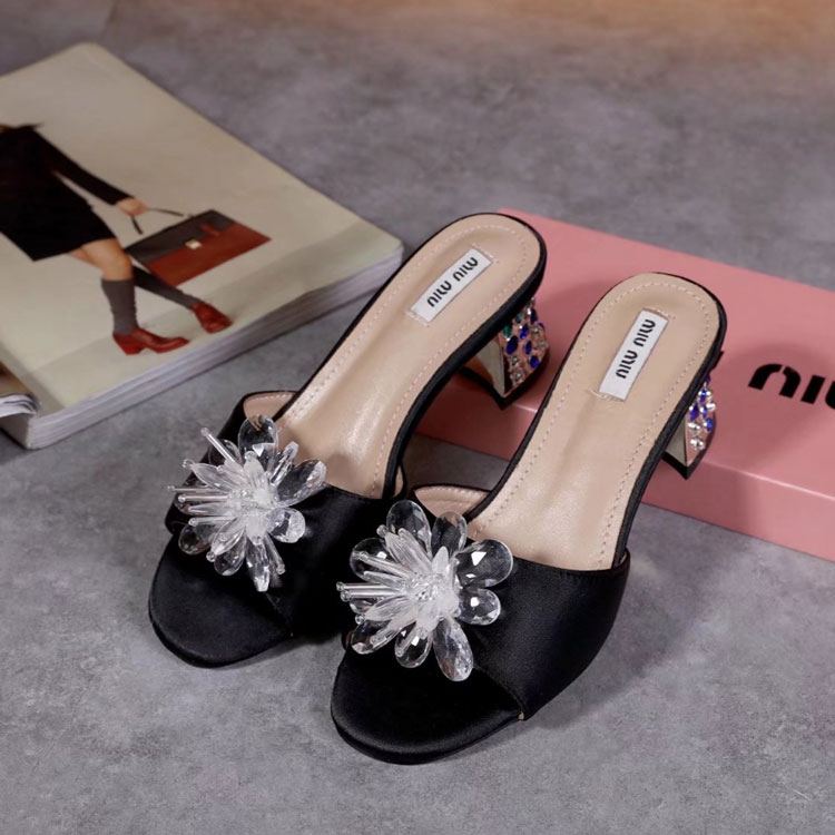 2017 Miu Miu women Slippers